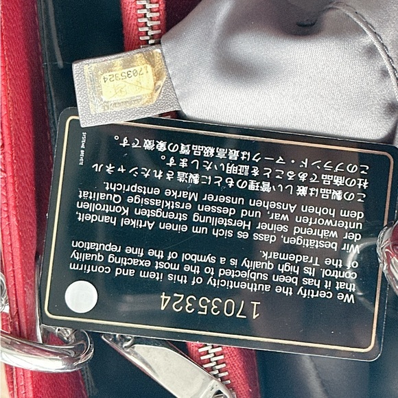 CHANEL Red Caviar GST Tote with Silver Hardware - Picture 10 of 16